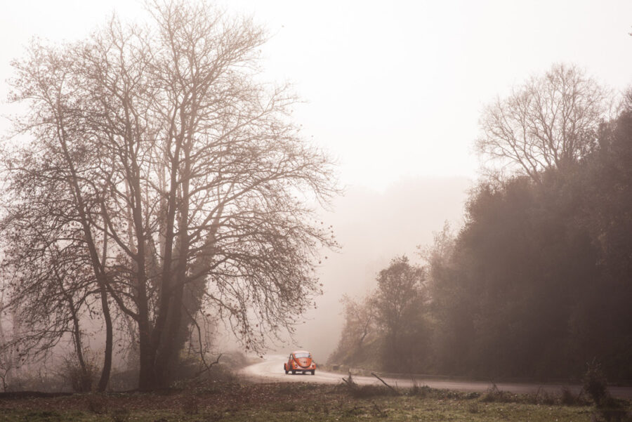 An orange vintage beetle car in Arcadia Ⓒ Theodoros Papageorgiou, Arcadia Images